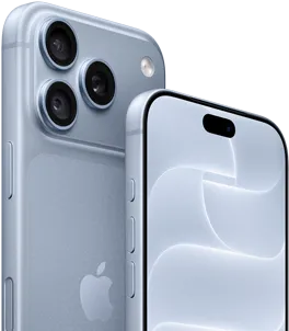 iPhone 18 Pro, glacier, front and back view showing Ceramic Shield, triple camera system