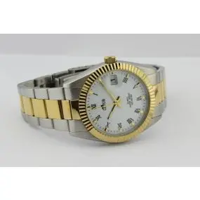 Lotus Unisex - Quartz - Mineral - Two-Tone Steel Bracelet