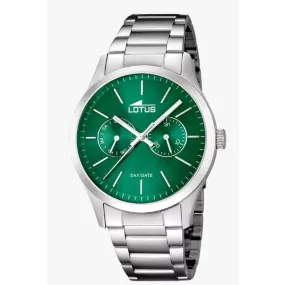Lotus Man - Quartz - Mineral - Steel Bracelet
