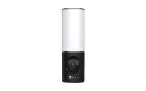EZVIZ 2K+ Smart Outdoor Security Camera with Floodlight, Built-in 32G Storage, Colour Night Vision, Siren & Light Alarm, AI Human Detection, Two-Way Talk, Waterproof, Hardwired Installation (LC3)