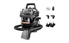 BISSELL SpotClean HydroSteam 3700E Spot Cleaner - Portable - Steam - Black/Copper