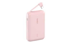 Belkin 10,000mAh 20W Power Bank with Built-In USB-C Cable - Black