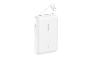 Belkin 10,000mAh 20W Power Bank with Built-In USB-C Cable - Blue