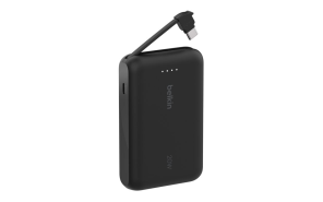 Belkin 10,000mAh 20W Power Bank with Built-In USB-C Cable - White