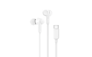 Belkin In-Ear USB-C Wired Earbuds with Adjustable Volume Limiter - White