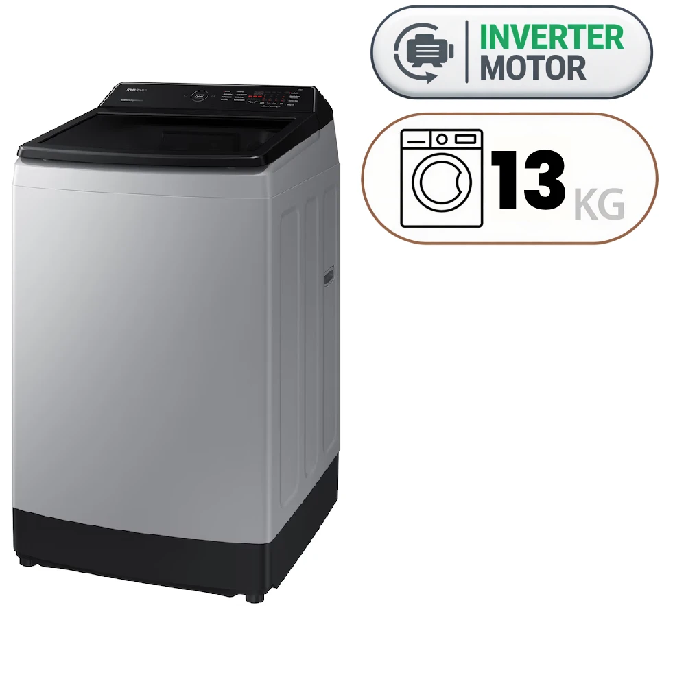 Samsung WA13CG5441BY Top Load Washing Machine - 13 kg - Inverter Motor - Light Grey