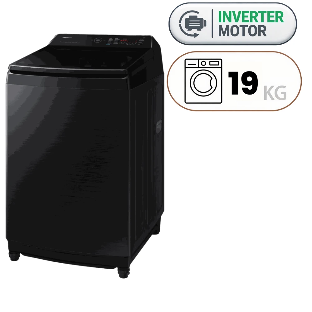 Samsung WA80F19S8B Top Load Washing Machine - 19 kg - Inverter Motor - Black