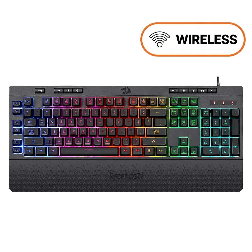 REDRAGON K515 PRO Shiva 98 RGB Gaming Keyboard - 98 Keys - Tri-Mode - Black