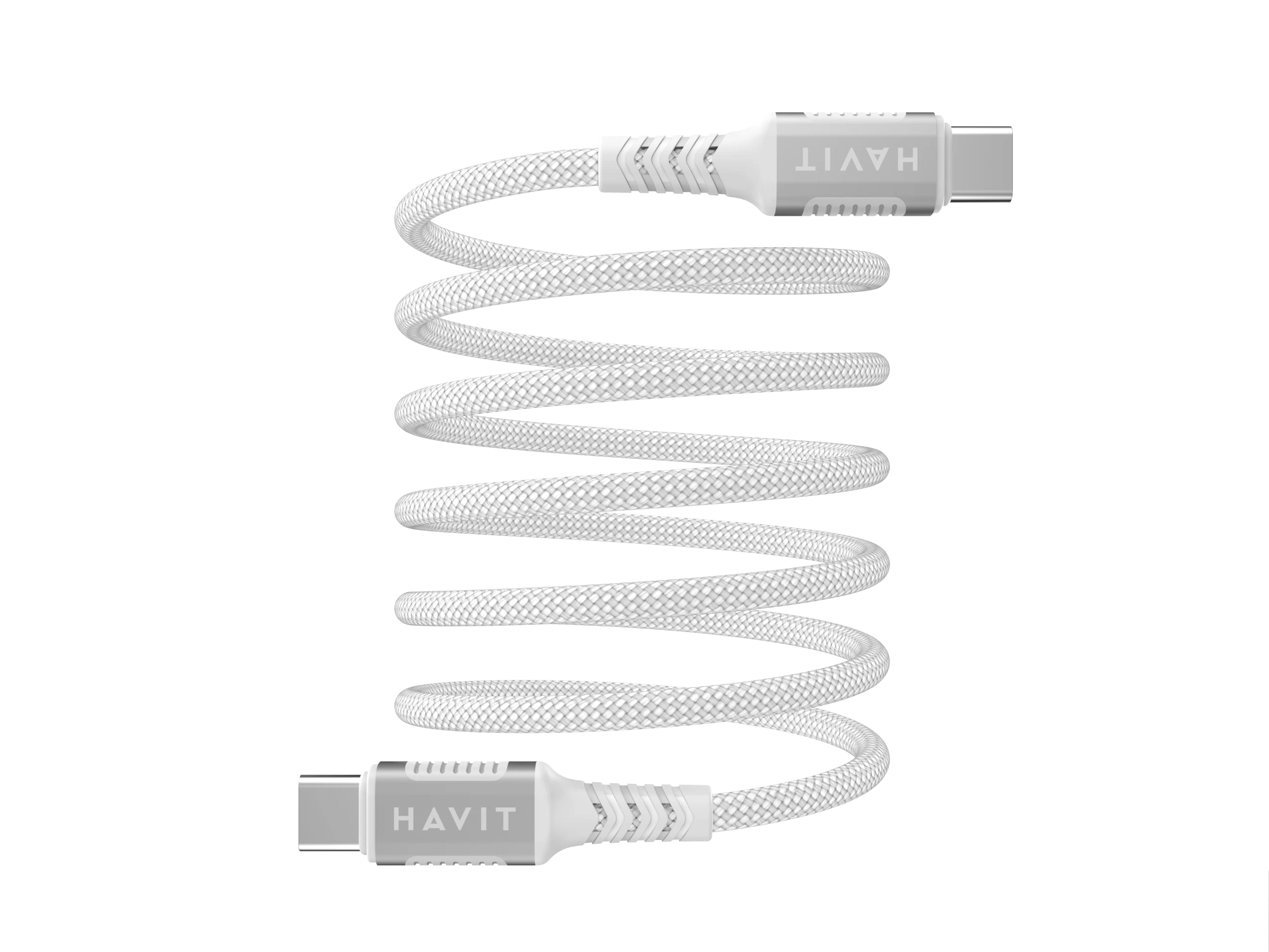 Havit CB6297 Magnetic Cable type C to C 1m 60W White  