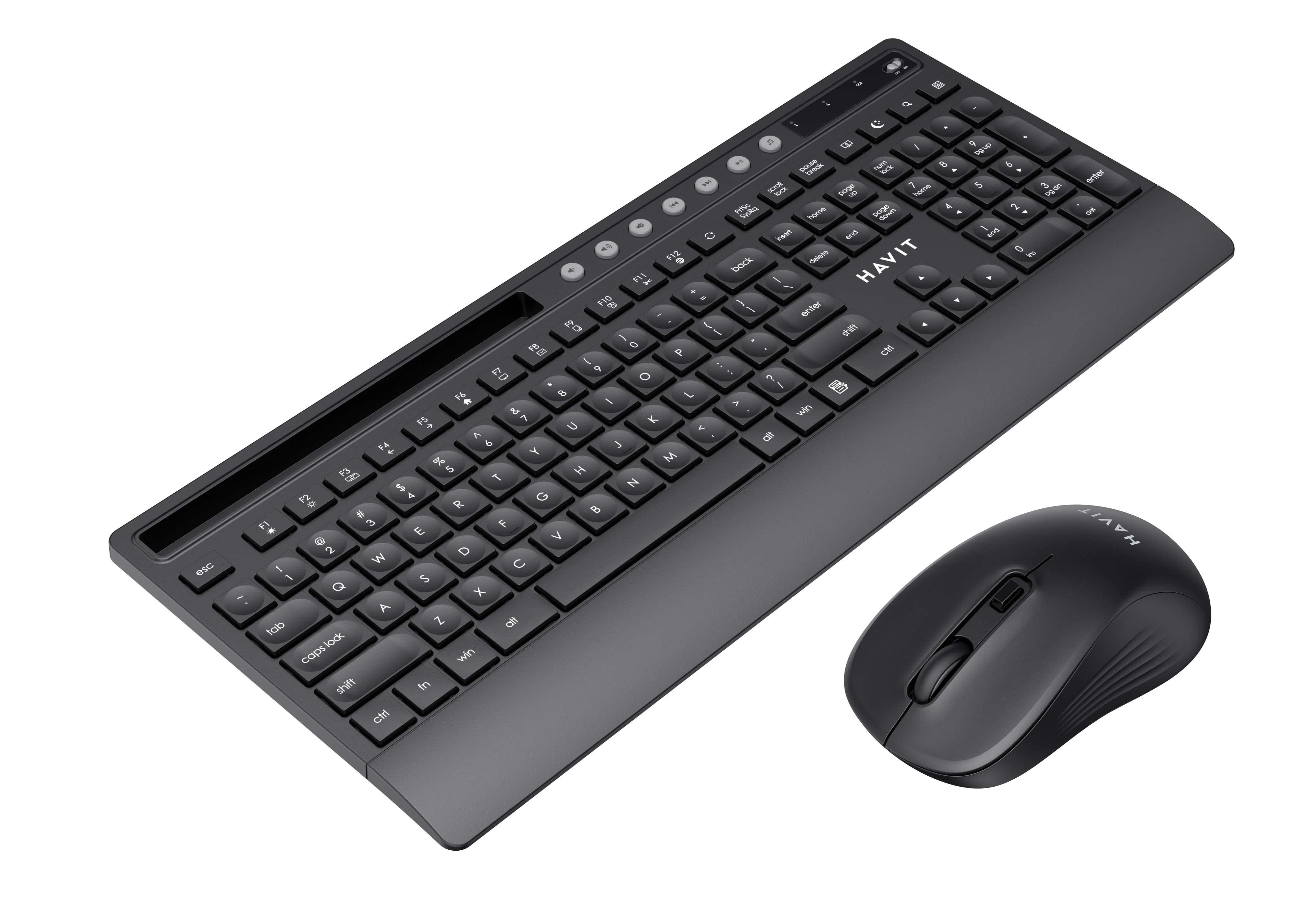 Havit KB242GCM Wireless keyboard+mouse combo black+gray (keyboard and mouse)