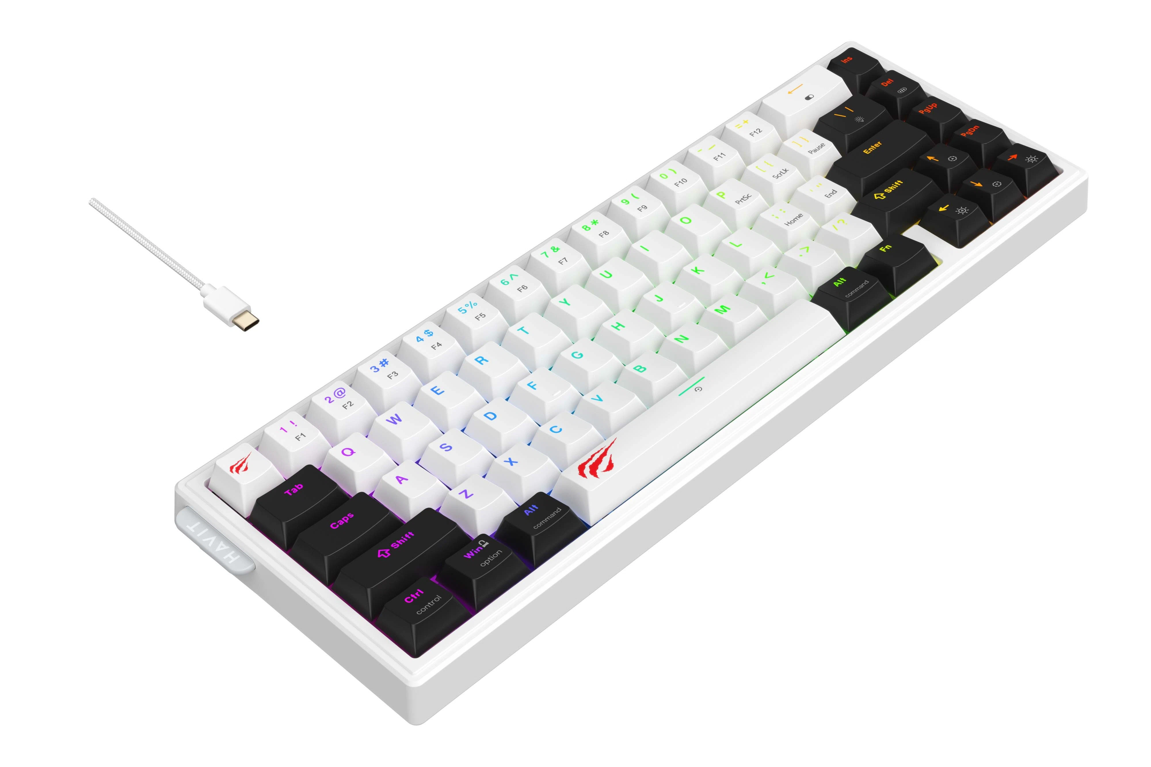Havit KB900L Backlit Mechanical Gaming Keyboard Black+white 