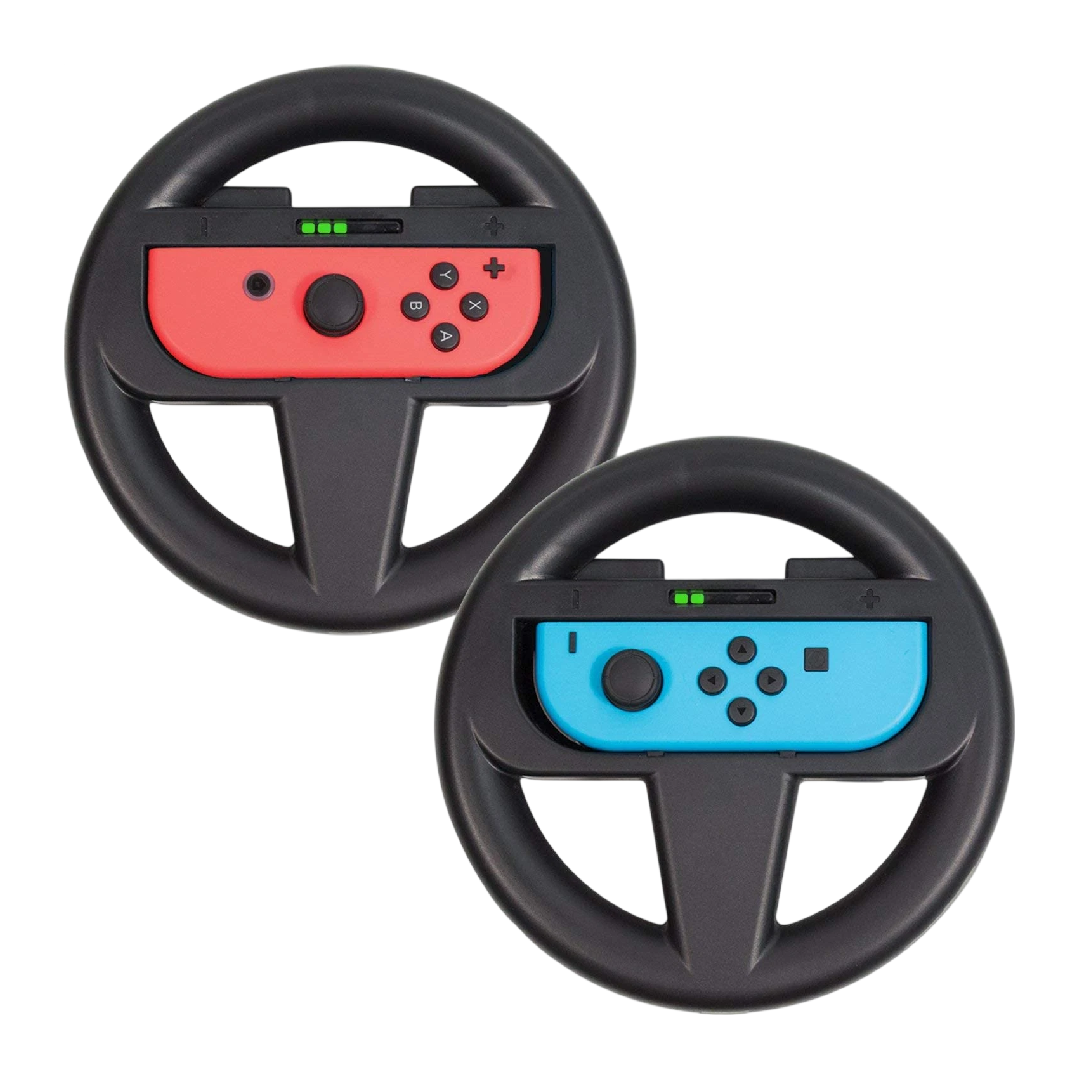 Steering Racing Wheel Twin Pack for Nintendo Switch Joy-Con Controllers