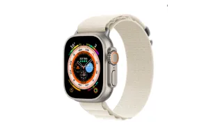 DEVIA iWatch 42|44|45|49mm Deluxe Series Sport5 Nylon Braided Adjustable Watch Loop - white starlight
