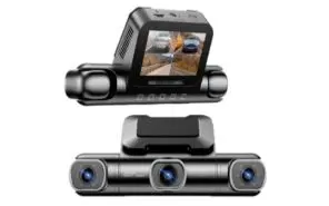Azdome Dashcam M660 - 3-Lens Dash Cam - 4K+2K, GPS, 5G Wi-Fi, 128GB