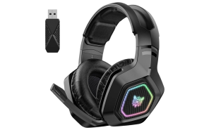 Onikuma B100 Gaming Headset - Tri-Mode Wireless - RGB Lighting