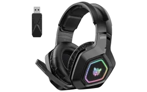 Onikuma B100 Gaming Headset - Tri-Mode Wireless - RGB Lighting
