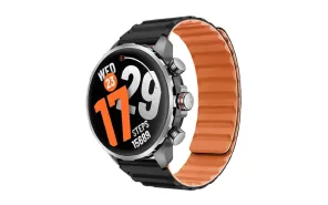 Kieslect Kr 3-Steel Black Smartwatch - 1.5" AMOLED, GPS, 5ATM