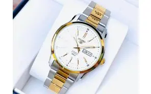 Seiko Man - Hardlex - Day-Date, Two-Tone Case/Bracelet
