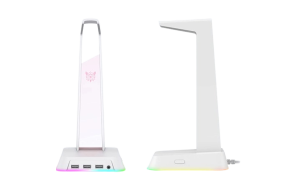 ONIKUMA ST2 Adjustable Gaming Headset Stand with Anti-Slip Base – White