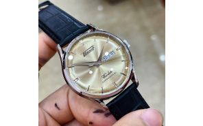 Tissot Man - Champagne - Brown Leather