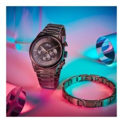 Lotus Man - Quartz - Mineral - Steel Bracelet