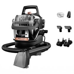 BISSELL SpotClean HydroSteam 3700E Spot Cleaner - Portable - Steam - Black/Copper