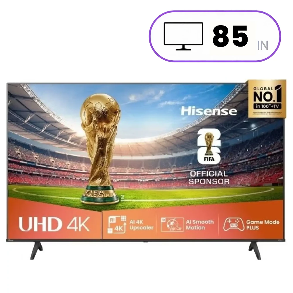 Hisense 85A62QS LED TV - 85 Inch - 4K Ultra HD