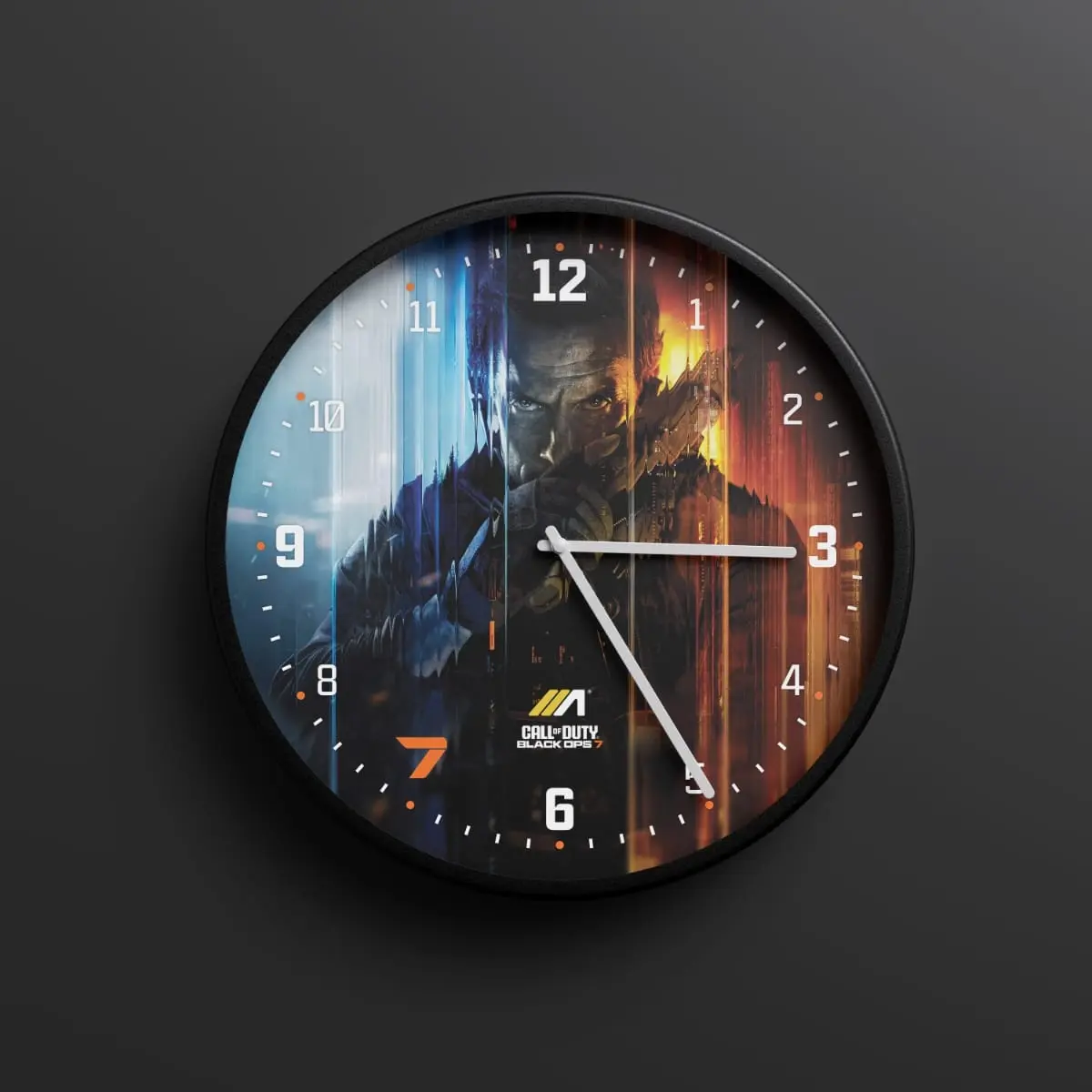 Call of Duty Black Ops 7 Gaming Wall Clock - Sleek - Military Style
