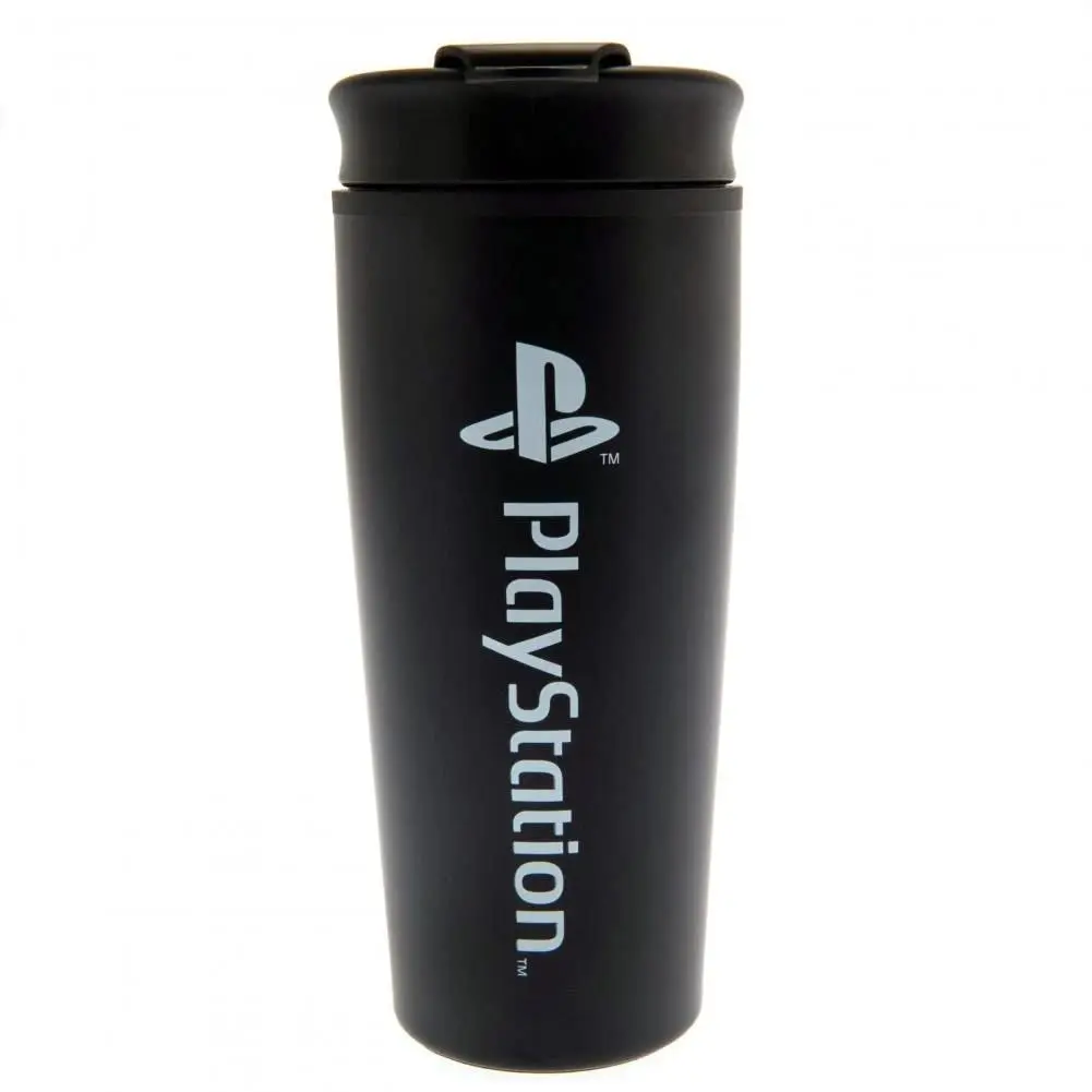 Pyd Ps Shapes Metal Travel Mug - PlayStation Design - Durable Metal