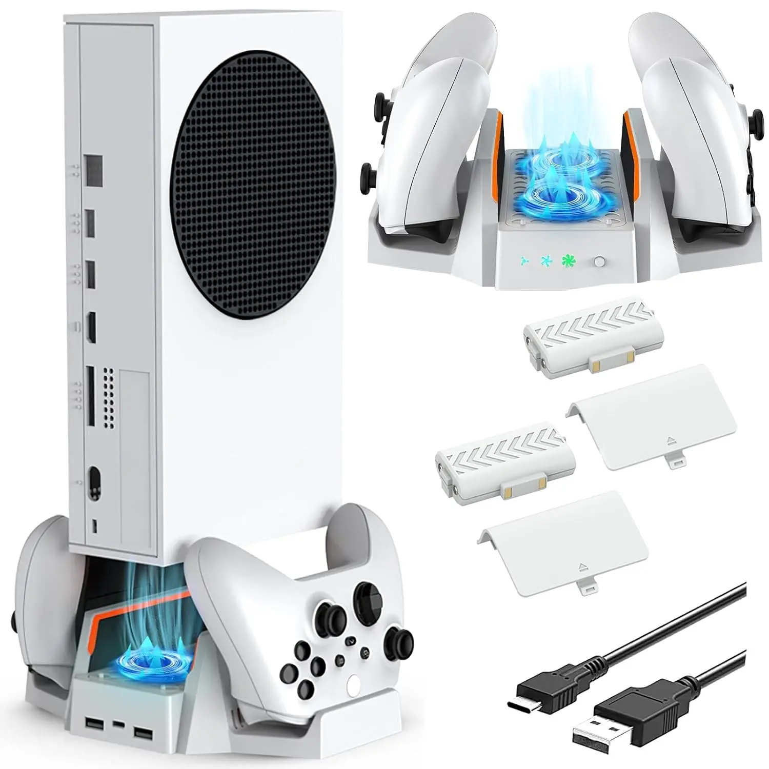 Dobe TYX-0663 Xbox Series S Stand - Cooling Fan - Charging Base