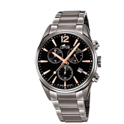 Lotus Man - Quartz - Mineral - Blue Leather Strap