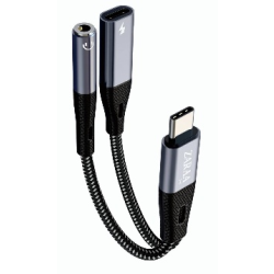 Type-C Audio Adapter with Type-C Charging & AUX - ZAR01