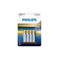 Philips AAA Alkaline Batteries LR03M4B – 4 Pack