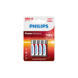 Philips AAA Premium Alkaline Batteries LR03P4B – 4 Pack