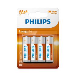 Philips AA Long Life Batteries R6L4B – 4 Pack