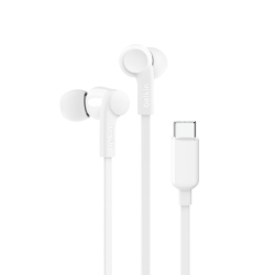 Belkin USB-C Wired Earphones - White