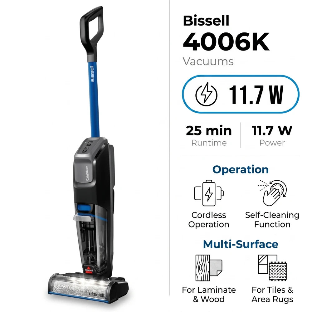 Bissell 4006K CrossWave Cordless Wet and Dry Vacuum