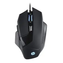 HP G200 Backlit USB Wired Gaming Mouse with Ergonomic Design, All Customizable Buttons, Adjustable 4000 DPI, RGB Breathing LED Lighting, Anti-Slip Scroll Whee 