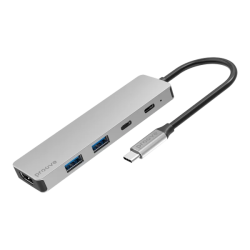Proove HUB Iron Link 5 in 1 (HDMI) silver