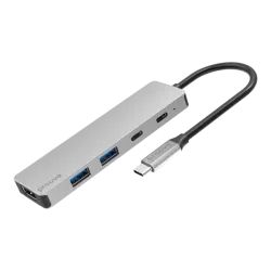 Proove HUB Iron Link 5 in 1 (HDMI) silver