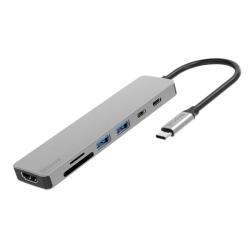 Proove HUB Iron Link 7 in 1 (HDMI) silver