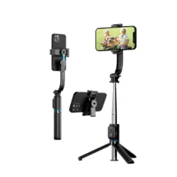 Devia Tripod Stand Multi-functional Detachable Selfie-Stick - C10 - Black