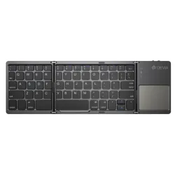 Devia  Lingo Series Foldable Bluetooth Keyboard With Touchpad B033 - Gray