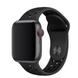 DEVIA iWatch 42|44|45|49mm Deluxe Series Sport2 Watch Band - black