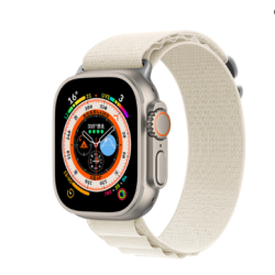 DEVIA iWatch 42|44|45|49mm Deluxe Series Sport5 Nylon Braided Adjustable Watch Loop - white starlight