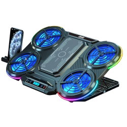 2E Gaming CPG-008 Multi-Fan LED Laptop Cooling Pad for Gaming Laptops