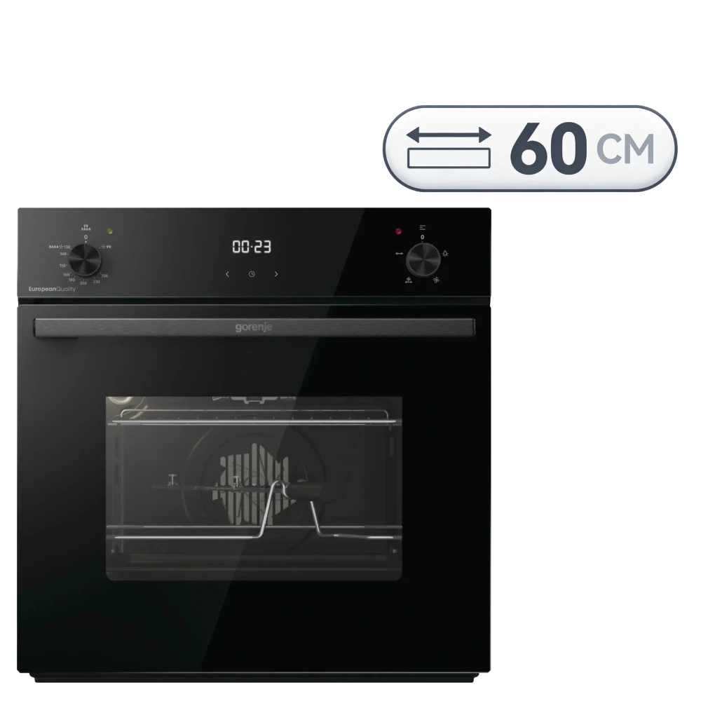 Gorenje BOGX6632E05BG Built-In Gas Oven - 77 Liters - Black