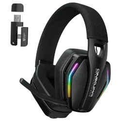 ONIKUMA GT826 Tri-Mode Gaming Headset ANC – Black