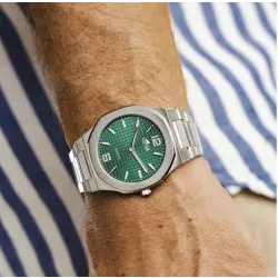 Lotus Man - Quartz - Mineral - Steel Bracelet