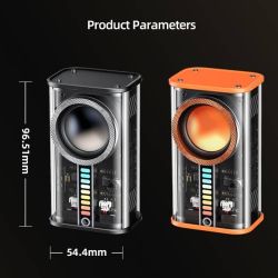Remax RB-M68 Clear Mecha Wireless Speaker with RGB Lighting and Deep Bass